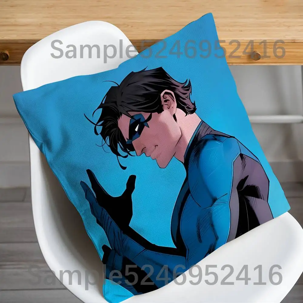 D-Dick Grayson Heros Pillow Case Short Plush Sofa Decorative Gift Home Double-sided Printing Cushio view 4