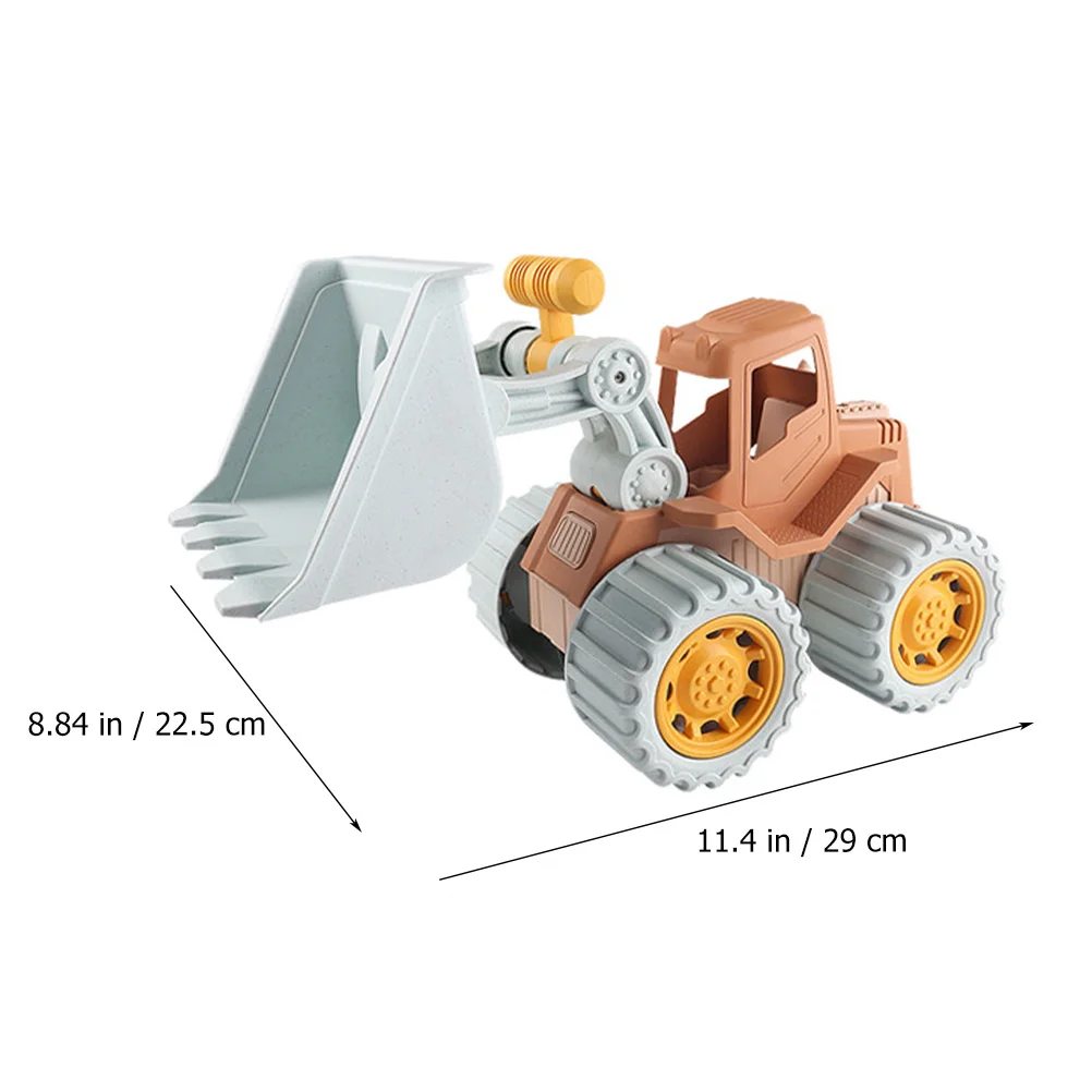 Bulldozer para niños, camión de playa para niños, modelo de juguete, coche de empuje hacia atrás, inercial para bebé