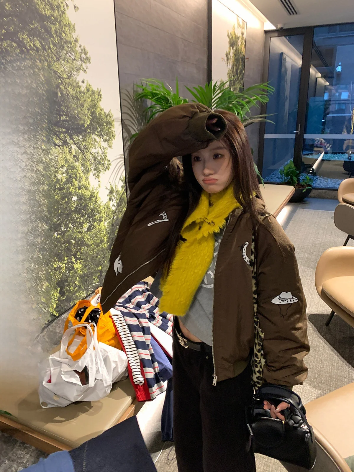 

Retro Embroidered Bae Jaet Loose Women's Cotton Coat Spring New Sle Xianai No Spice Faionable Commute Straight Tube