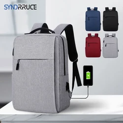 Casual USB Mochila Desportiva, Adequado para Macbook Pro, Viagens de Negócios, Mochila Escolar, Bolsa para Laptop, Adequado para Dell, HP, Lenovo