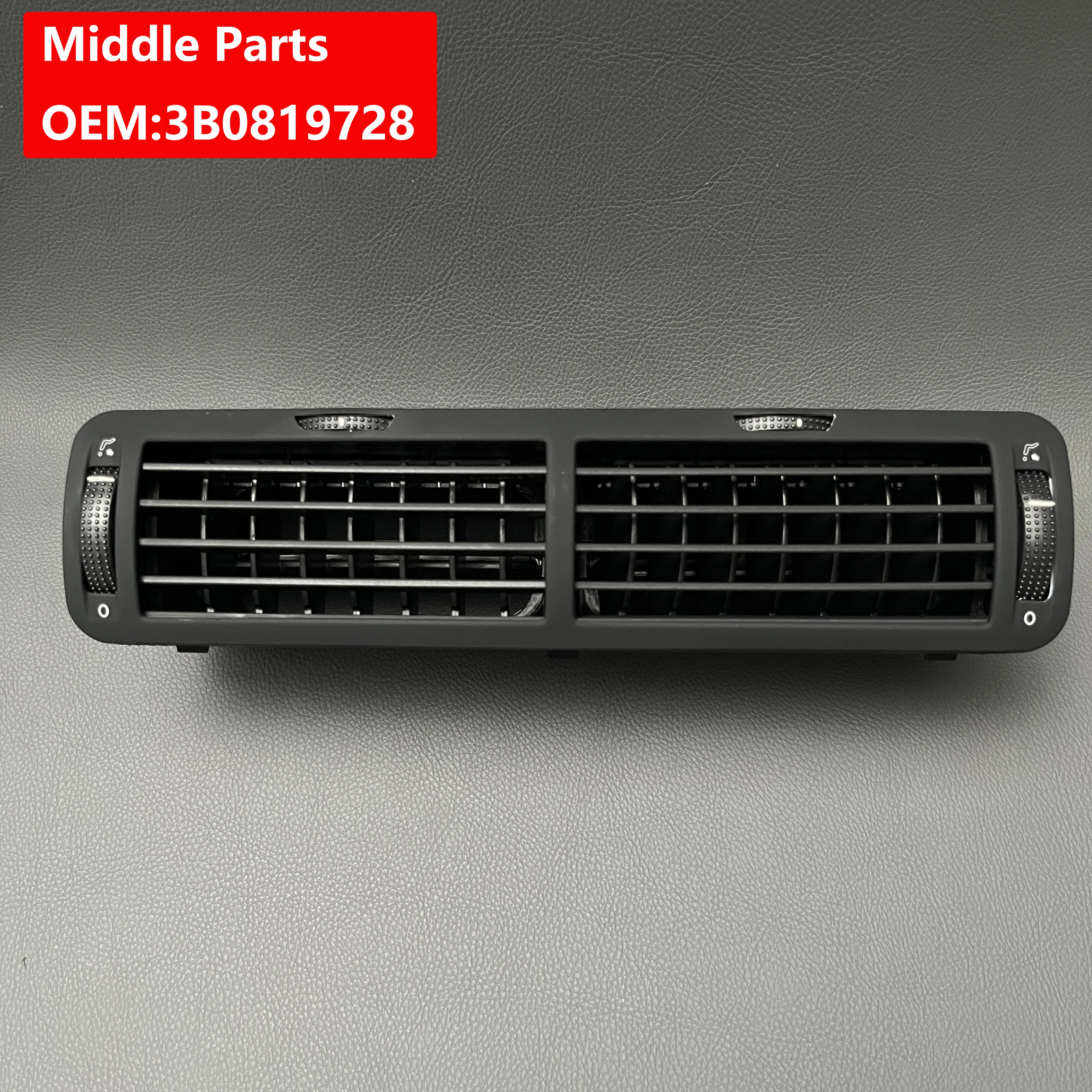 Für vw passat b5 1997-schwarze vordere Armaturen brett zentrale Entlüftung auslass a/c Heizung 3 b0819728 3 b0819703d 3 bd819704d – Detail 2