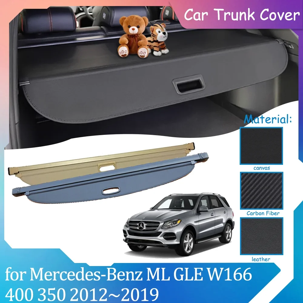 

Car Trunk Covers for Mercedes-Benz ML GLE W166 400 350 2012~2019 Luggage Curtain Shelter Privacy Retractable Cargo Accessories