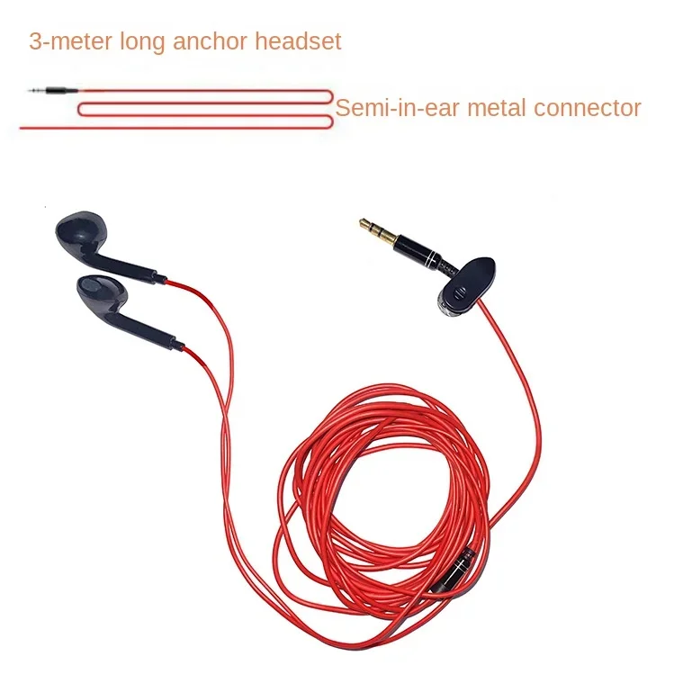 Wired Earphones 3 Meters Computer Sound Card Headset 3m Long Line Jack 3.5mm Headphones 5 Generation Earplugs TV PC Headsets