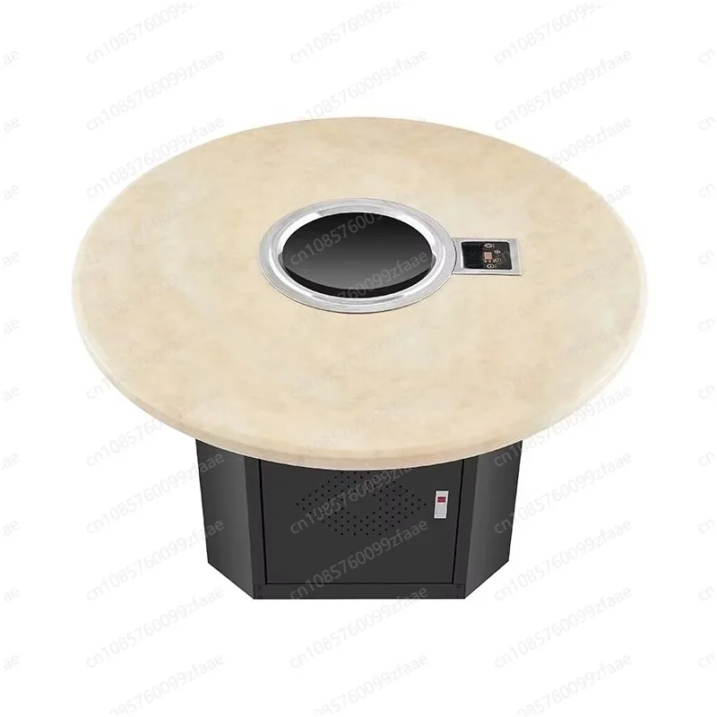 

Коммерческая настольная встроенная индукционная плита с подогревателем еды и обеденным столом