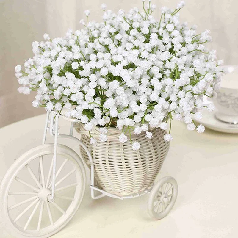 Gypsophila Flower Arrangement Decoration Home Fake Flower Bride Holding Flowers  DIY Floral Bouquets Arrangement For Wedding