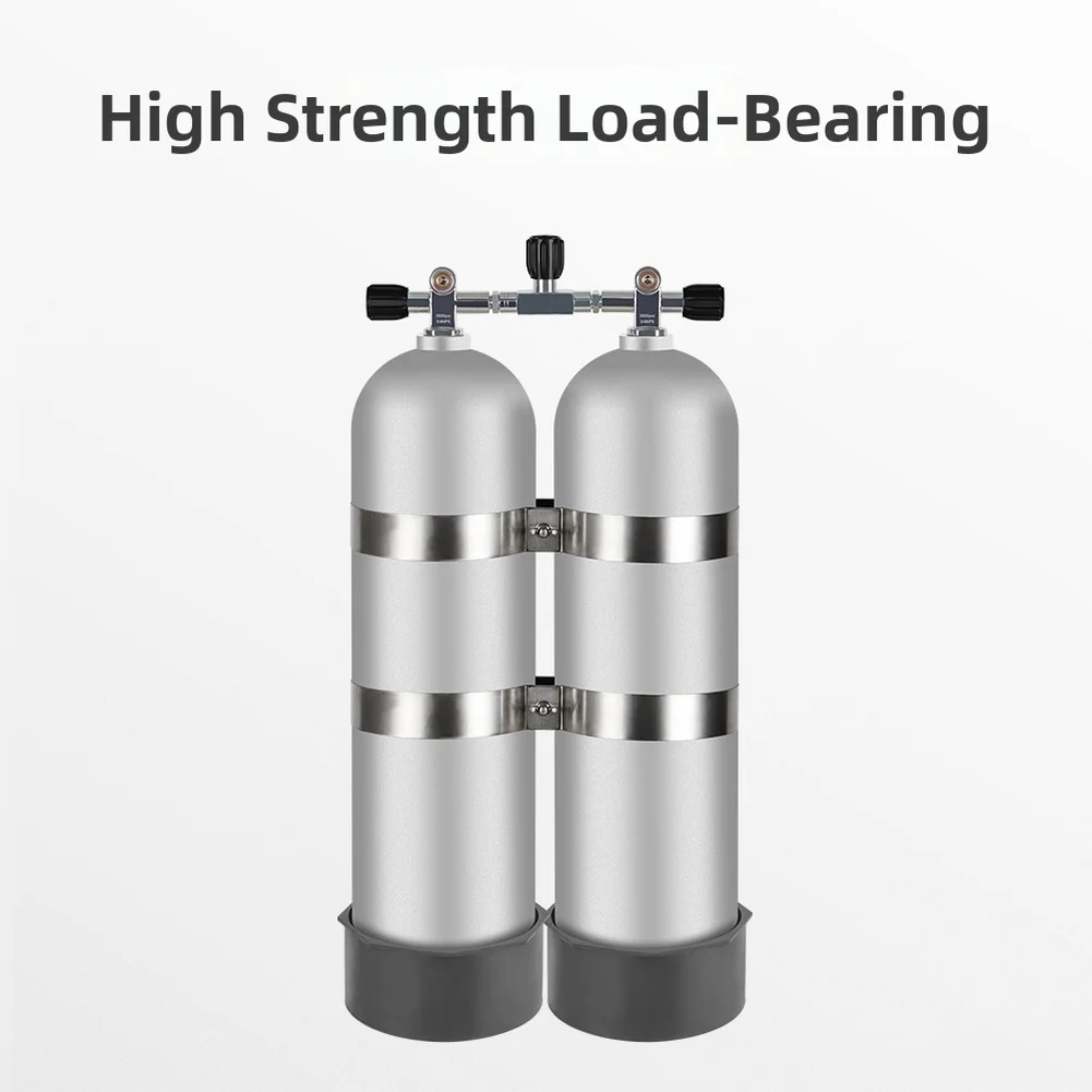 For Scuba Training Diving Tank Bands 316 Stainless Steel High Pressure Resistant 180mm Diameter Fit Stable Weight Distribution