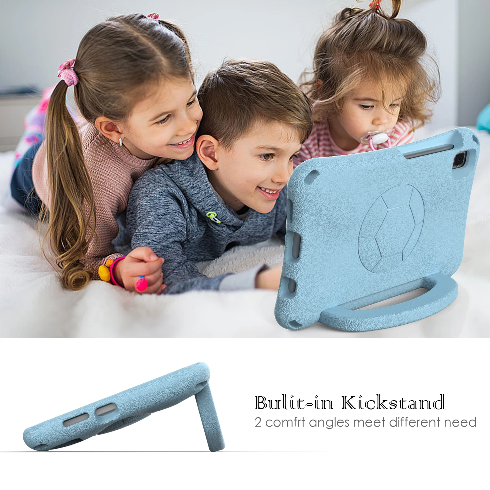 لهاتف Samsung Galaxy Tab A7 Lite 8.7 بوصة / Tab A9 / Tab A 8.0 (2019) SM-T290 (Wi-Fi) / SM-T295 (LTE) حافظة صلبة بمسند تابلت C