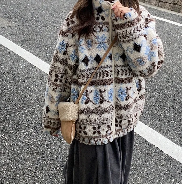 

Женский хлопковый топ Jaet 2025, новинка зимы, свободный топ в стиле ретро, Гонконг, теплый топ с воротником-стойкой, длинный све