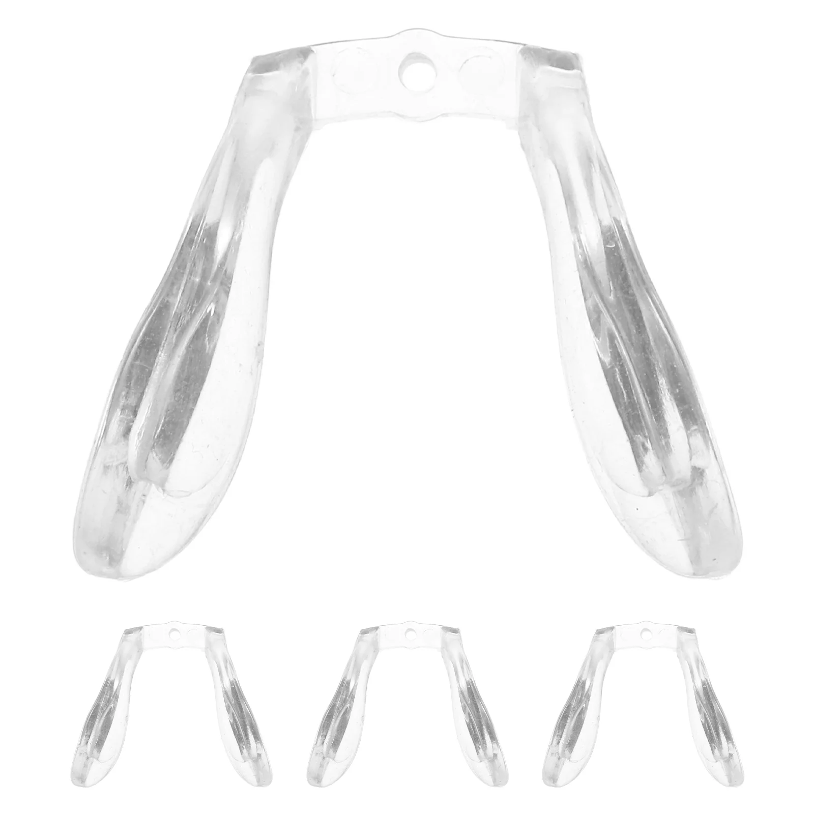 

4Pcs Eyeglasses Nose Pads Silicone Nose Cushion Anti-Skid Replacement for Glasses Sunglasses Comfortable Fit Glasses Supplies
