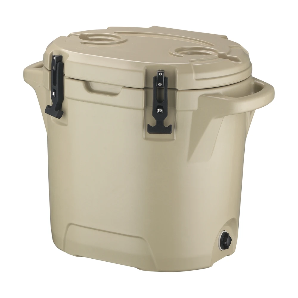 25L Rotomolded Hot Seller Round Plastic Ice Cooler Box Plastic Ice Cooler Bucket