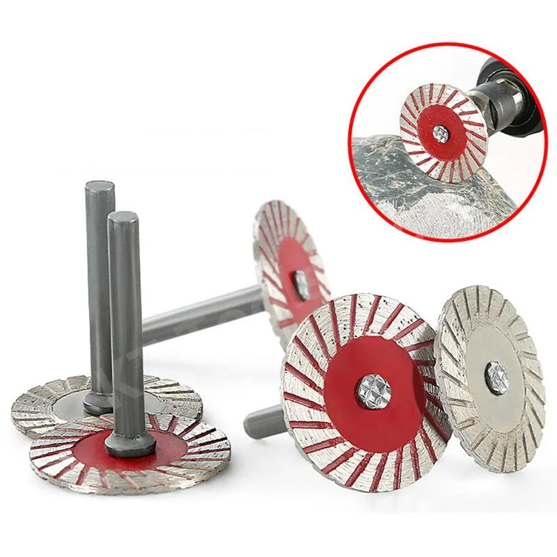 1PC/10PCS 40mm Diamond Cutting Disc Mini Circular Saw Blade 6mm Shank Engraving Cutting Rotory Tool For Granite Wood Marble