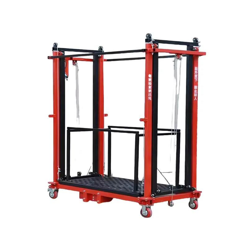 【Best-selling】Hot Sale 220V Electric Scaffold 2-10M Portable Telescopic Platform With Remote Control For Construction Warehouse