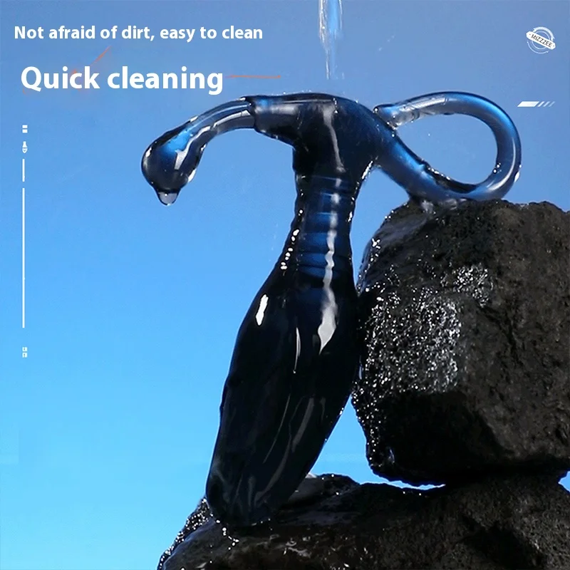 الرجال تدليك البروستاتا الزجاج الشفاف المكونات الشرج تنظيف سهلة الزجاج الأسود المكونات الشرج الرجال الجنس لعب منتجات الكبار بعقب المكونات الكبار