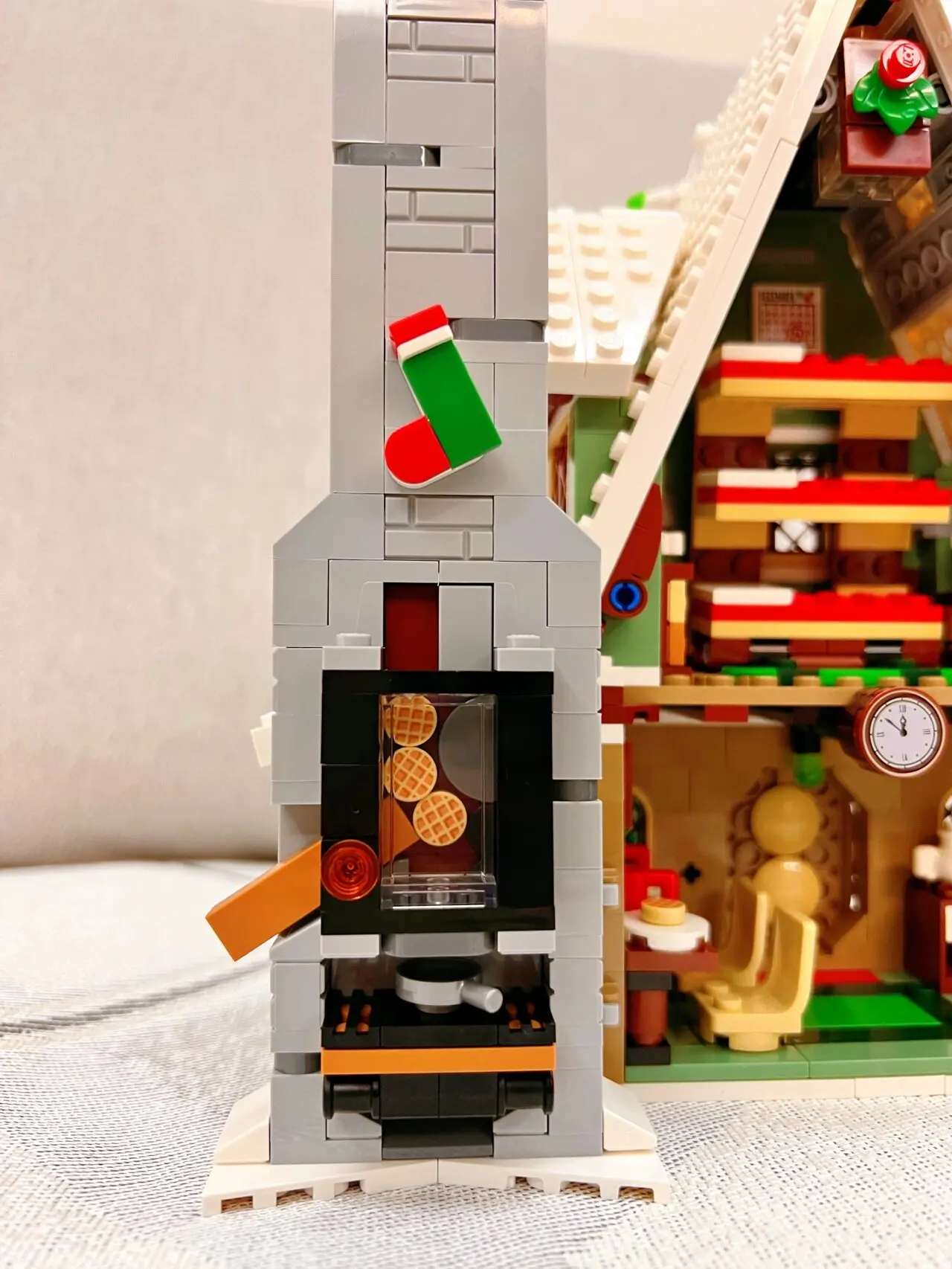 Santa Claus Elf Magic House Building Model para crianças, brinquedo montado Presente, quebra-cabeça infantil