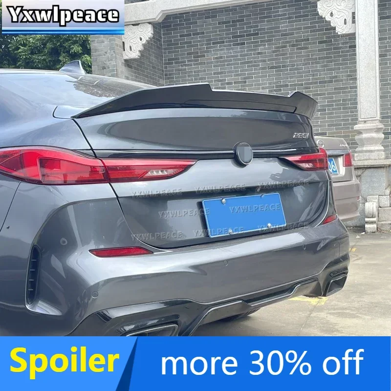 

For BMW 2 Series 4-Door F44 2020-2023 ABS Plastic PSM Style Unpainted Color Rear Trunk Lip Spoiler Car Accessories