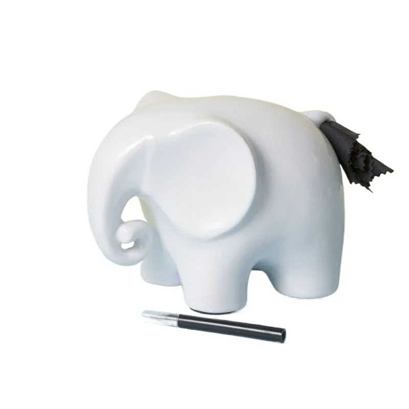 

Erasable test note, elephant ceramic three-dimensional, memo holder creative note holder