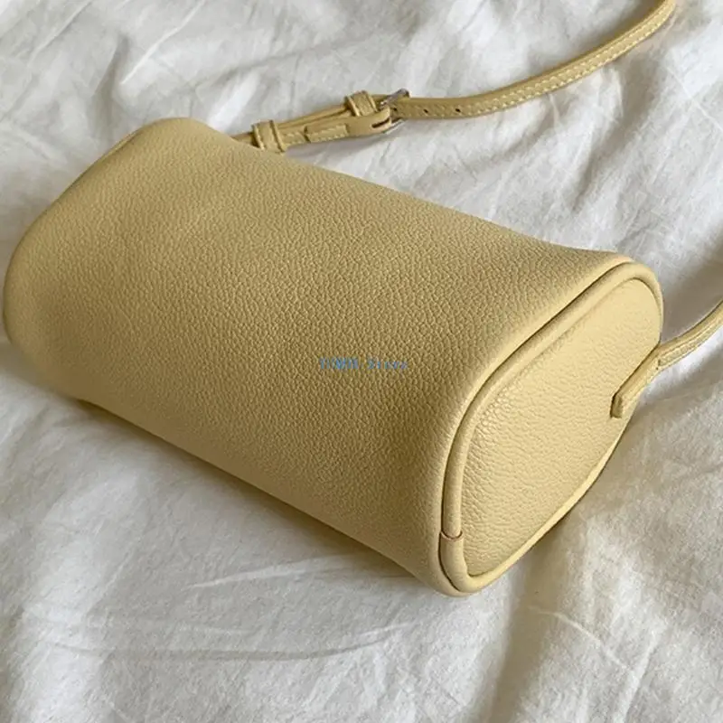 حقيبة كتف D0UD الأنيقة الأسطوانية التي توفر الراحة والوظائف بوياس جلدية كروسة حقيبة يد للنساء والفتيات