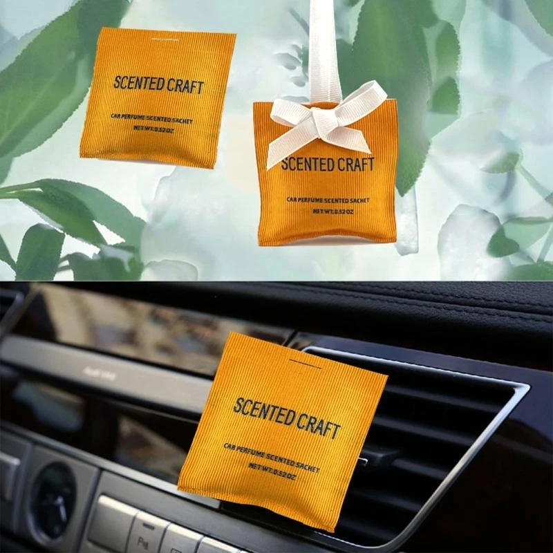 A2UC Air Vent Freshener Diffuser Home Decors Pet Areas for Cars Essentials Odor Scented Sachet Bags