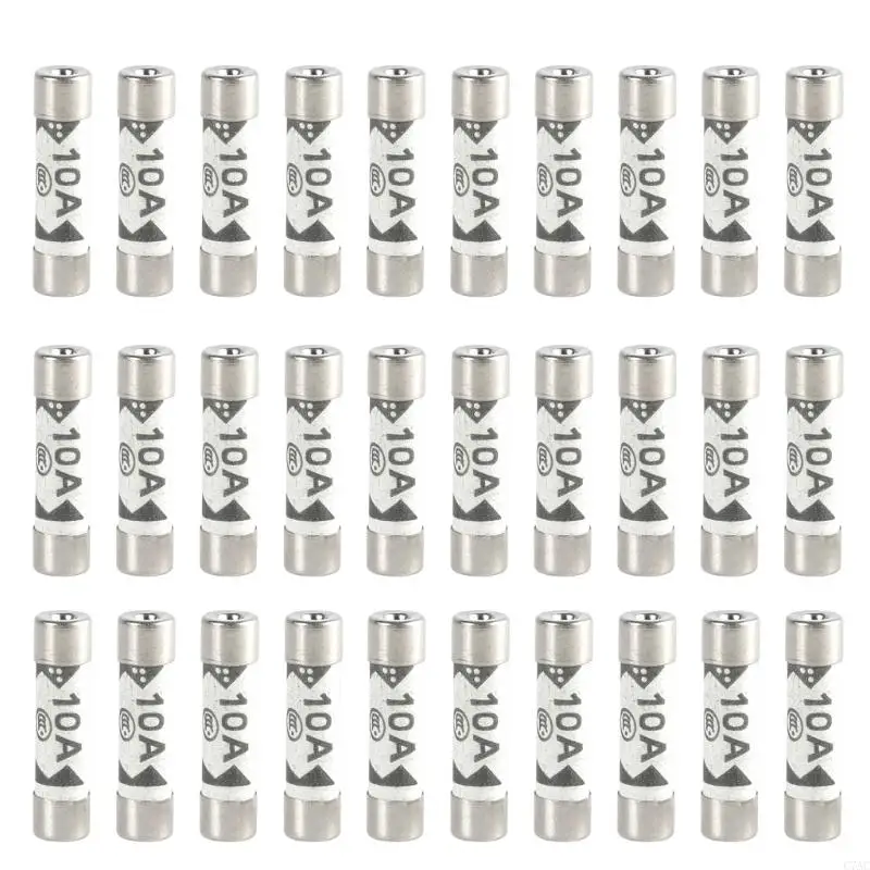 30pcs 10a fusibili per provette ceramica fusibili alte prestazioni tappie uk fusibili uscite fusibili per estensione fusibili