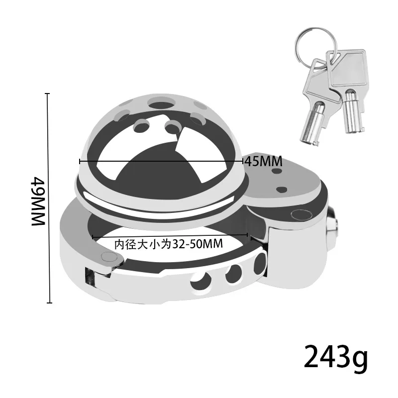 New Adjustable Male Chastity Cock Cage Penis Lock Adjustable Penis Ring Chastity Cage BDSM Sex Toys Drop Shipping