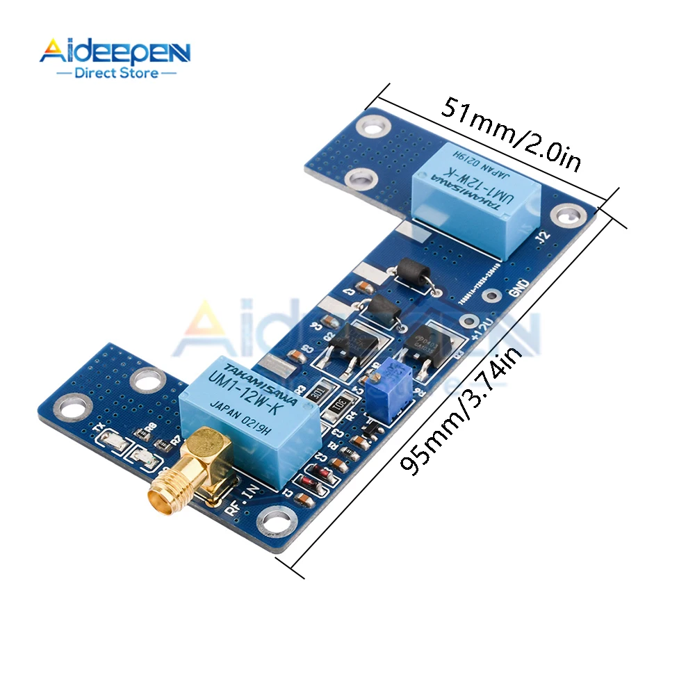 RF Power Amplifier Board Transceiver Circuit PCB Walkie-talkie DC 10-13.8V 10-80W DIY Module