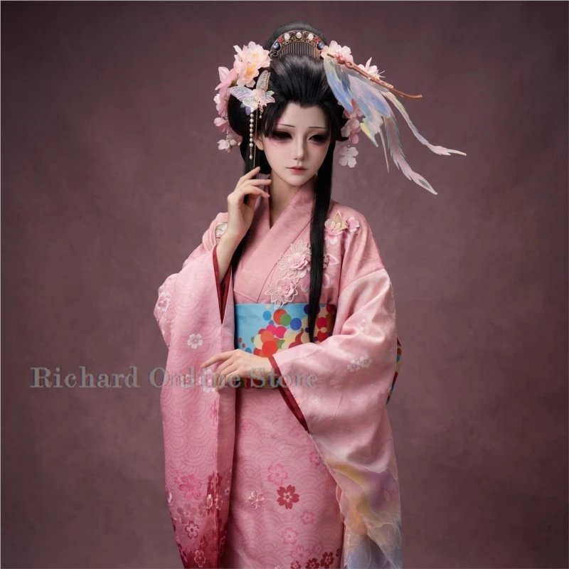 

Identity V Geisha Tears of Amber Melting - Japanese Kimono Lolita Outfit for Women, Party cosplay full costumes and sets