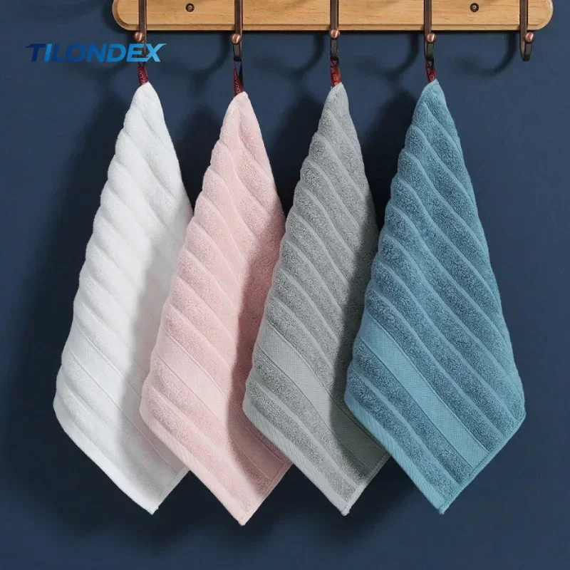 TILONDEX Useful Towel Square Face Towel Strong Water Absorption Kids Children Small Pure Cotton Towel Wipe Hands 35*35cm