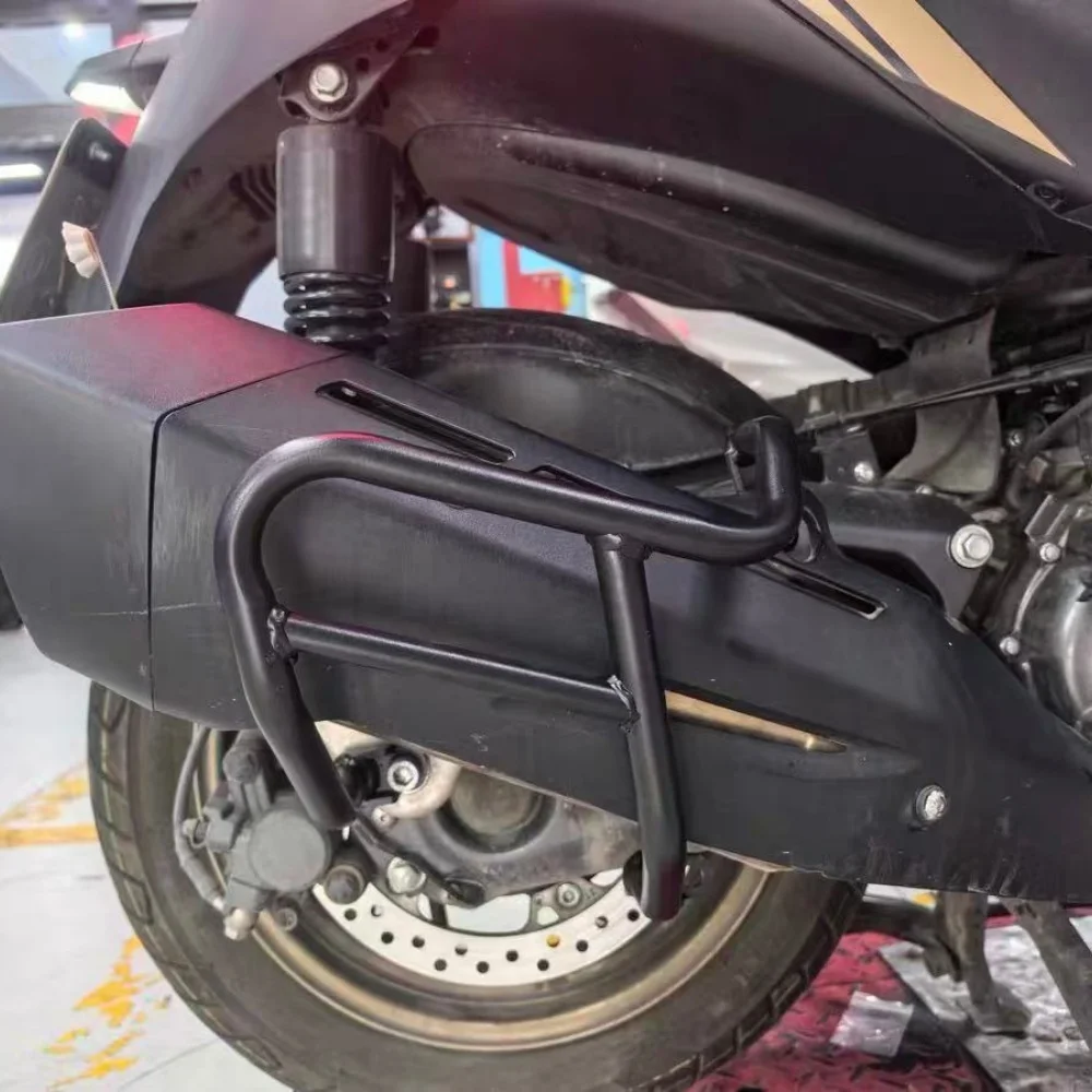 【Perfect fit】For ZONTES 350E exhaust pipe protection bar, anti-fall guard bar, muffler bumper, anti-fall guard bar
