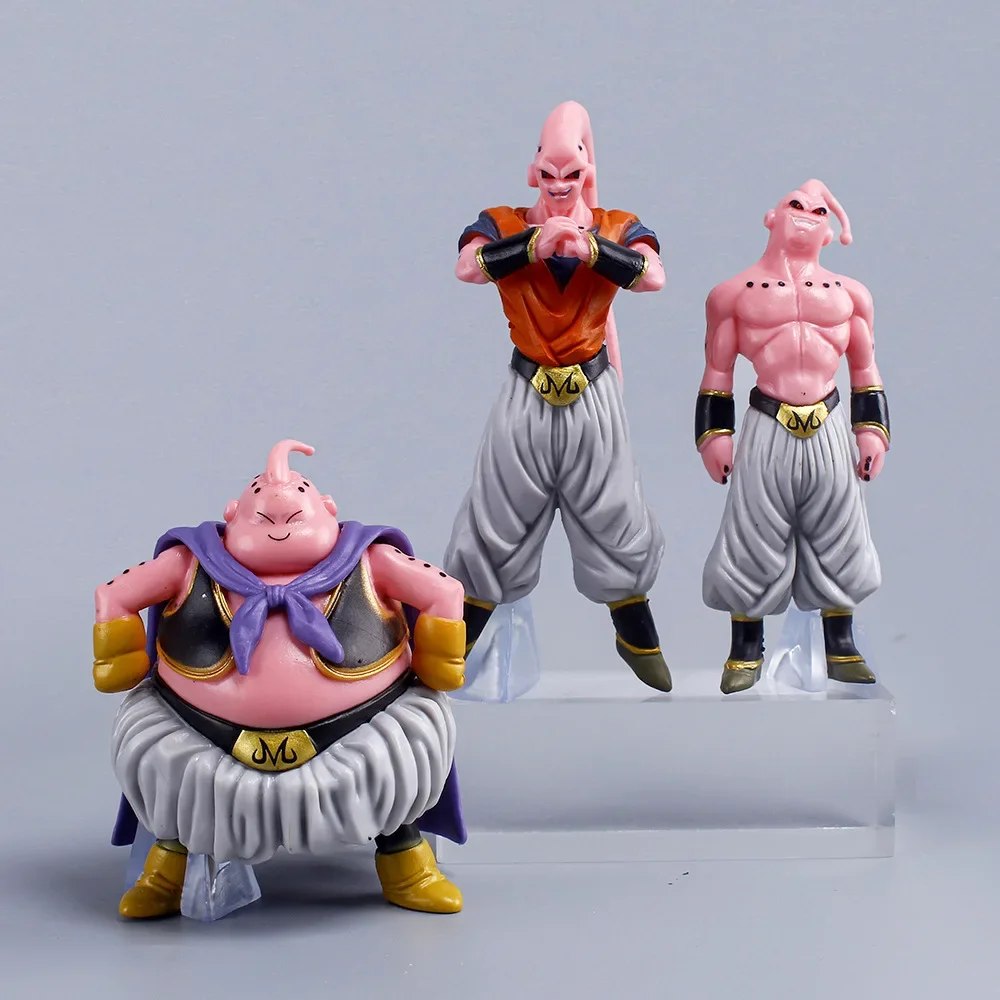 Hot 8pcs/Set  Dragon Ball Z Anime Figure Majin Buu  Fat Buu PVC Action Figures Collection Model Toys For Children Adult Gifts