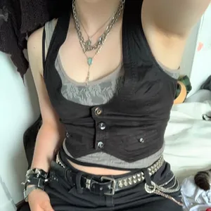 Elegante Vintage -Weste für Frauen, Racerback -Weste, täglicher Anzugtuxedo, Jacquard Steampunk Jacke, Punk -Stil Corseetier, 2023 6 Social -Set -Verkauf von Frauen - №3