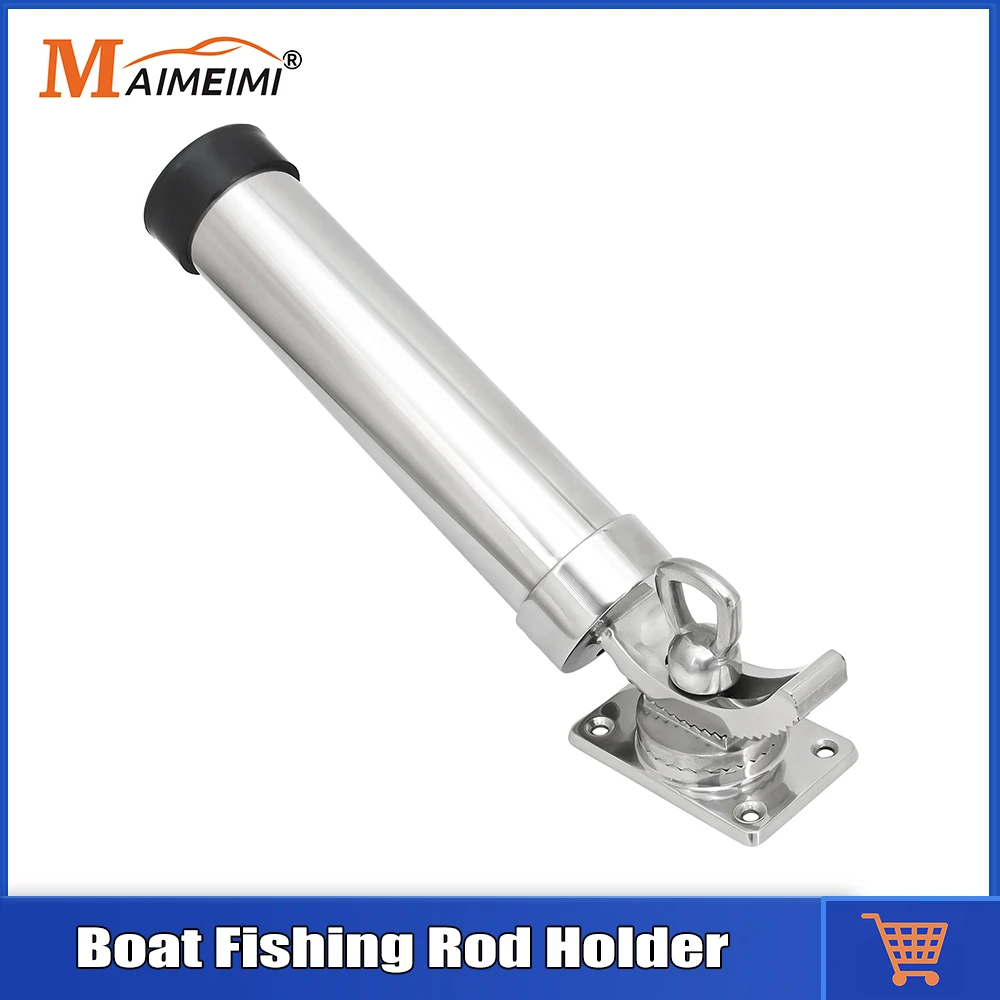 

1 шт., держатель для удочки для лодки, крепление на палубу из нержавеющей стали 304, вращение на 360 градусов, регулируемая удочка для яхты, морские аксессуары для лодки
