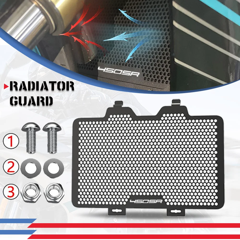 Radiator Guard Grille Cover Protector For CFMOTO CF MOTO 450SS 450SR 450SRS 450 SR SS SRS 450 2022 2023 2024 2025 Motorcycle