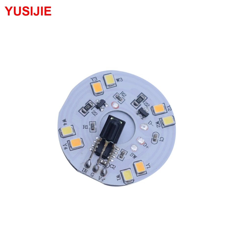 YSJ-462 lighting LED circuit board three-color stepless dimming button switching lighting remote control timing light board