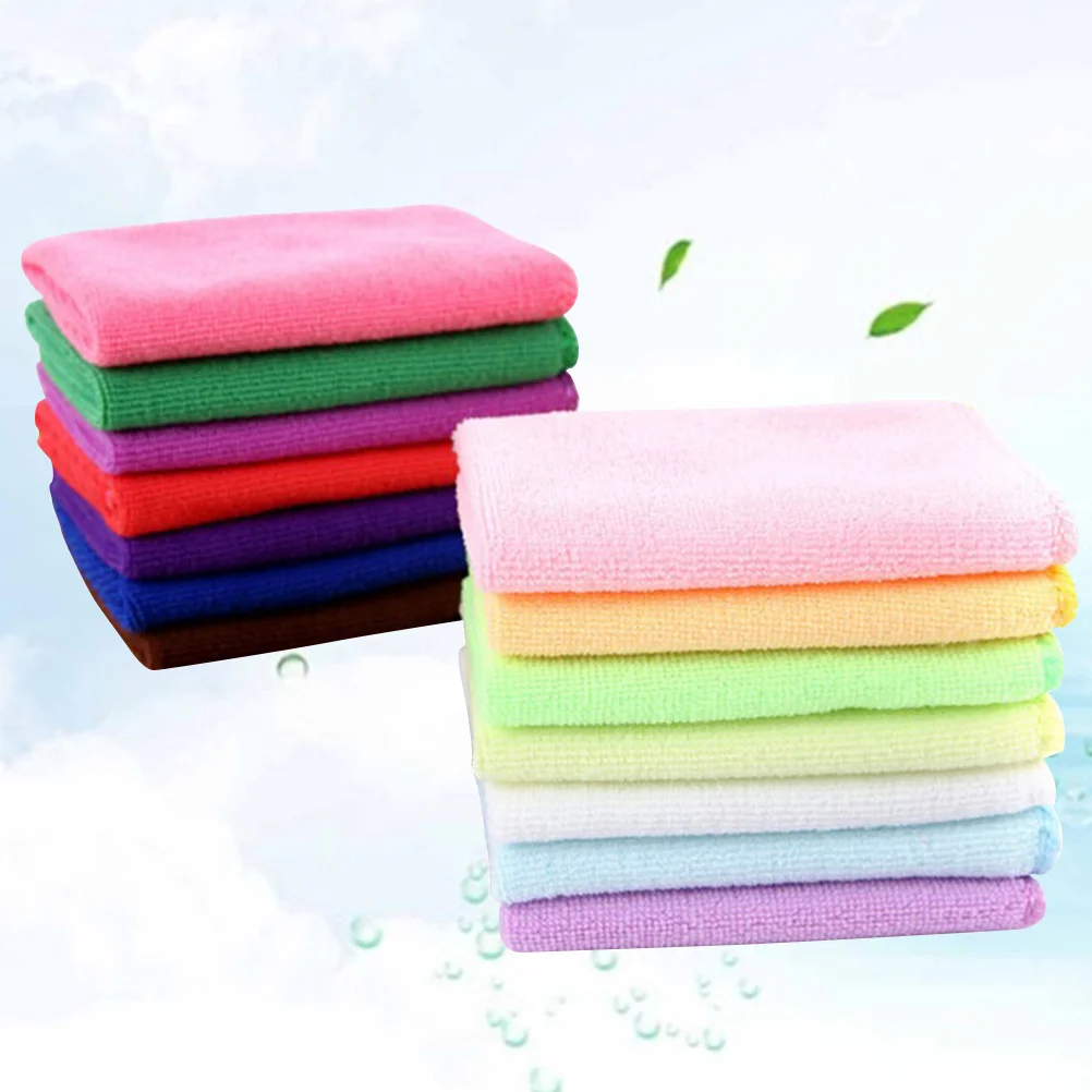 

15Pcs Premium Microfiber Towel Ultra Fine Cleaning Cloth for Car Kitchen Dirt Mixed Color High Absorption Lint Free