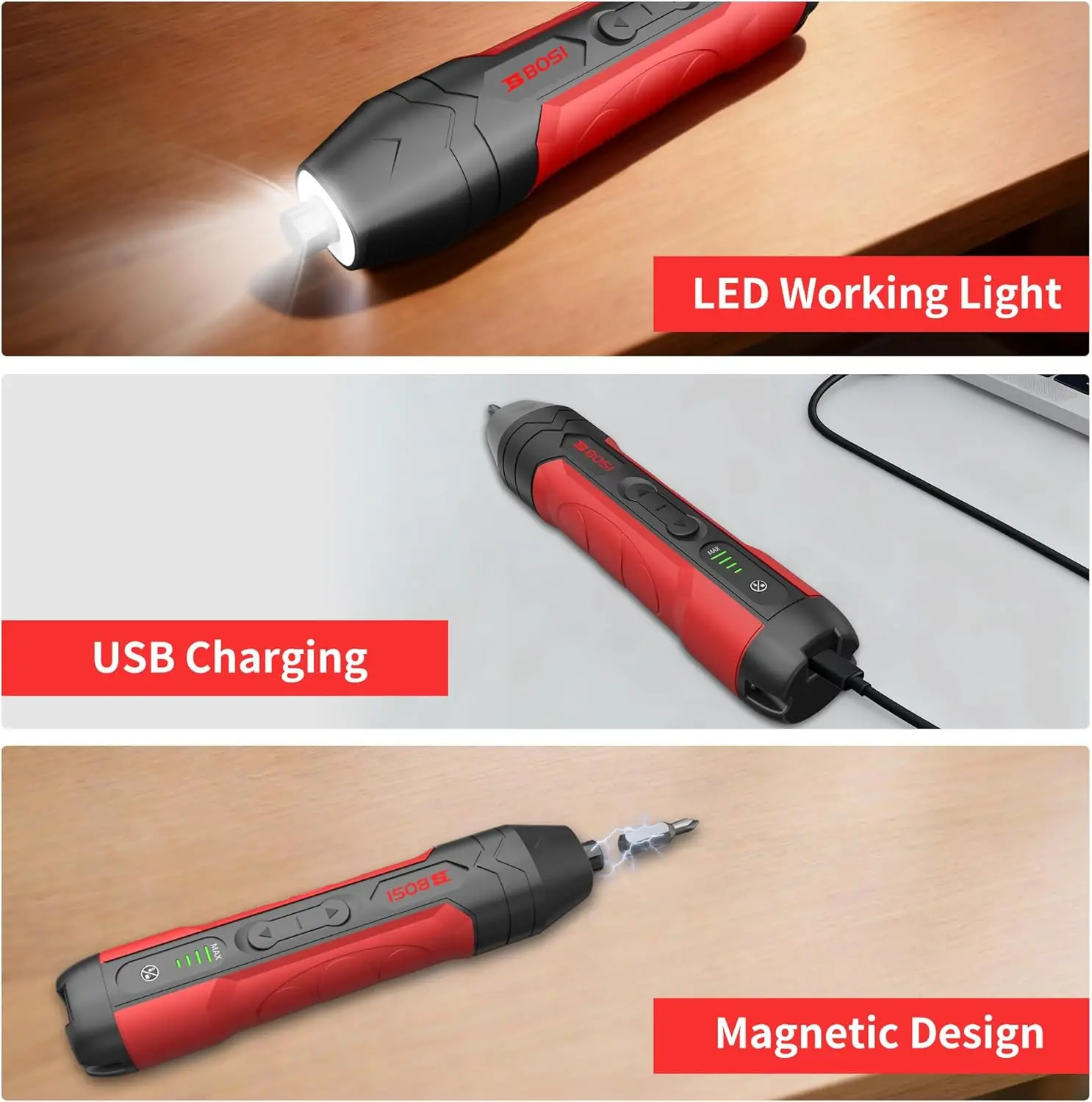 Tool 4.2V Electric Screwdriver, Repair Tool For Electronics Phone, Electric Screwdriver Cordless Ideal repair tool fo