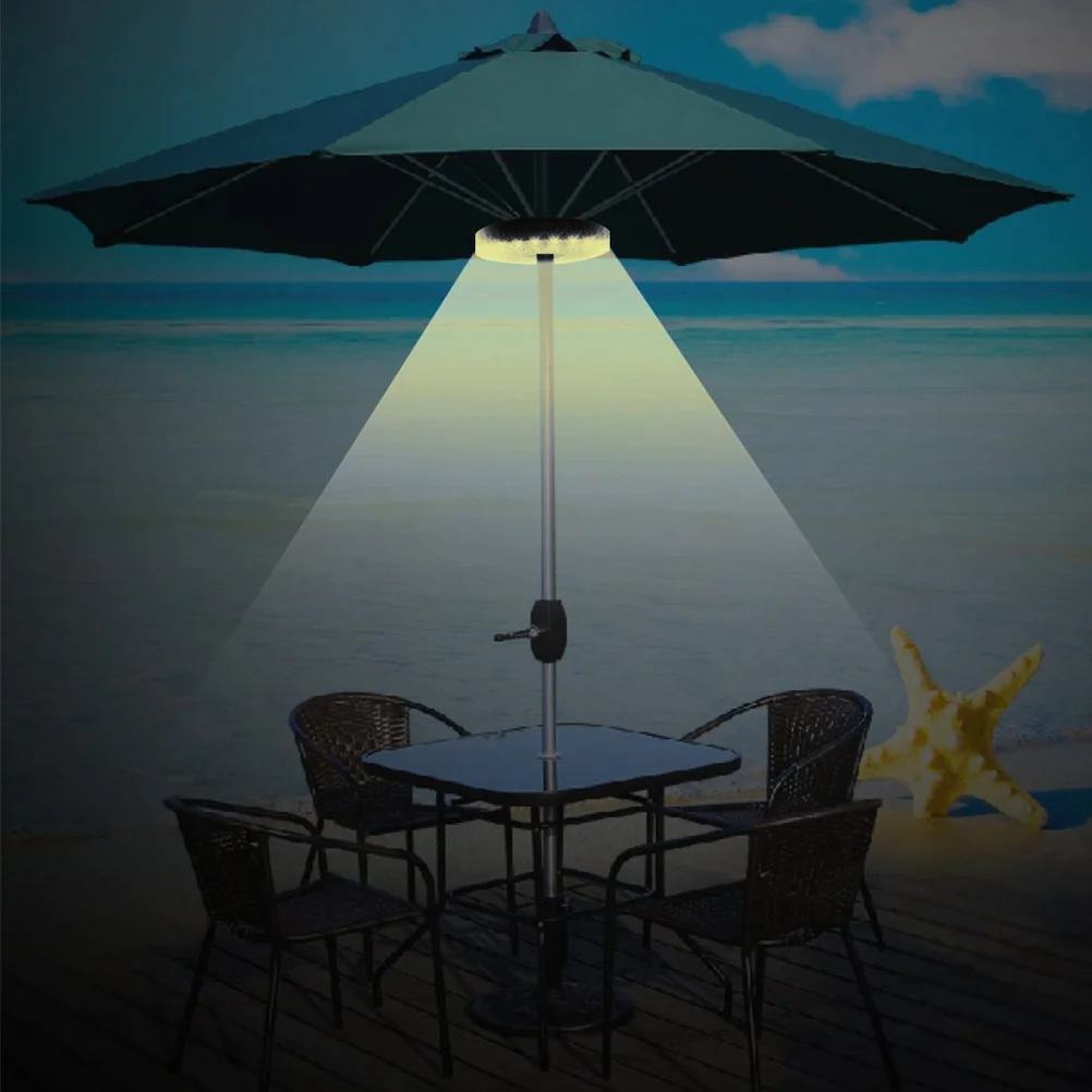 

20 LED Detachable Outdoor Umbrella Pole Light Cordless Portable Warm White Camping Tent Lamp Emergency Light 100 Lumens