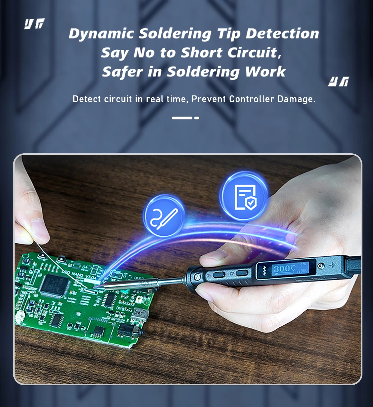 المحمولة TS101 USB-C سبيكة لحام القلم التدفئة السريعة 10s شاشة OLED للبرمجة التحكم في درجة الحرارة الالكترونيات أداة TS 101