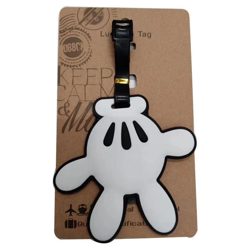 Disney Mickey Mouse Travel Luggage Tag Kawaii Cartoon Minnie Portable Label Suitcase ID Address Holder Baggage Boarding Tags