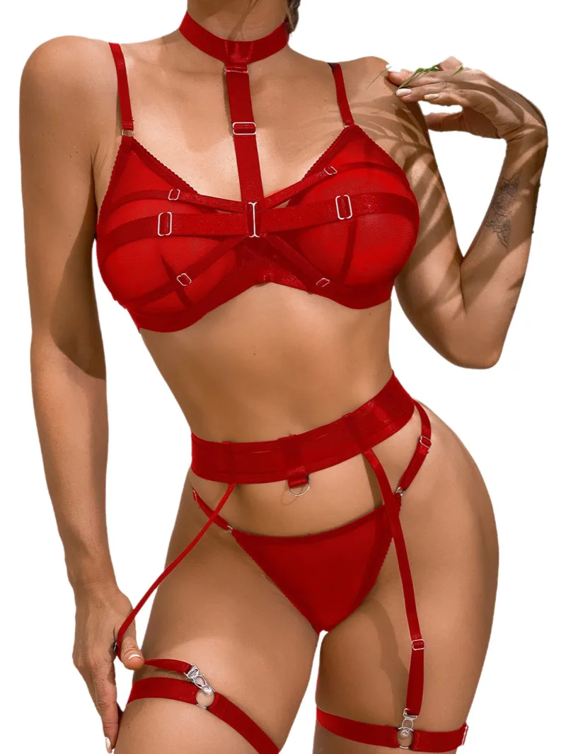 Hot-Selling Sexy Mesh Solid Color Hollow Out Sexy Transparent Bikini Transparent Mesh Beach Vaction Pool Party Style Casaul F5MC