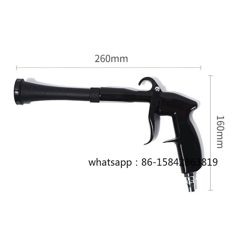 New High Quality Pneumatic Tornado With Brush Dust Gun Brush Car Beauty Cleaning Car Washing Tools
