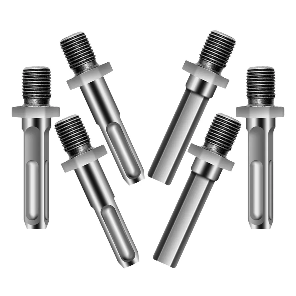 6Pcs Drill Bit Adapter Extension Rod Steel Material Durable Versatile Home Improvement Woodworking Mechanical Repairs
