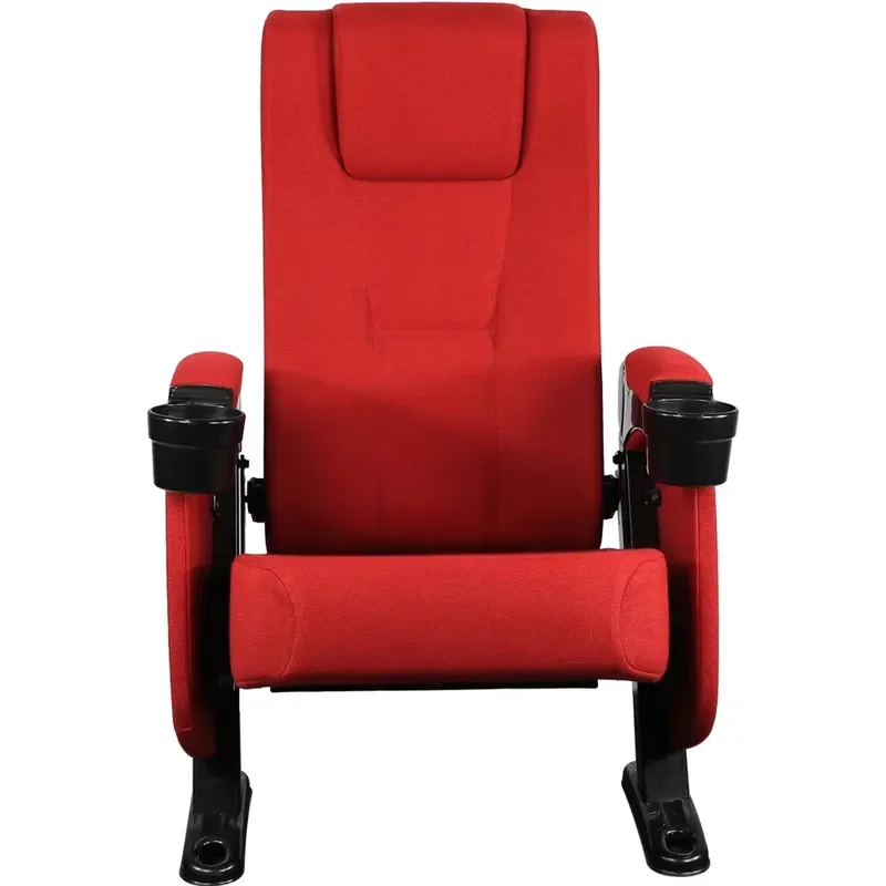 Luxury Custom Fabric Folding Theater Seats With Cup Holders Factory Direct Sales High Quality Cinema Chair For Home