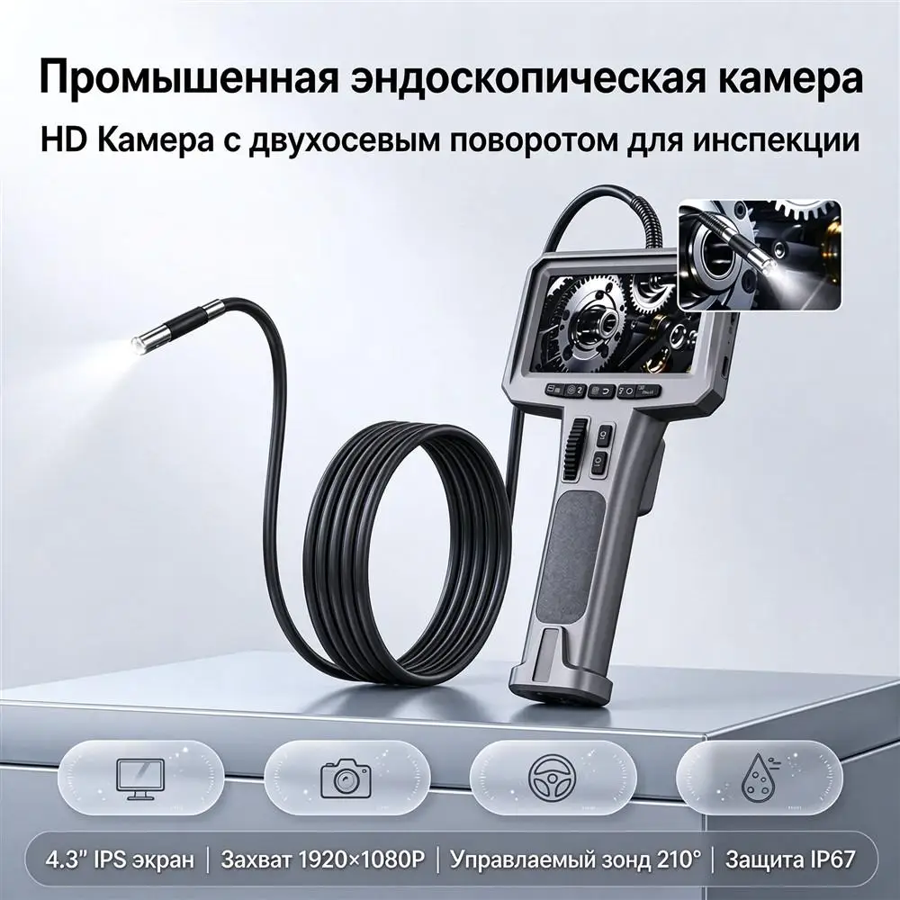 2Mp Industrial Endoscope 4.3