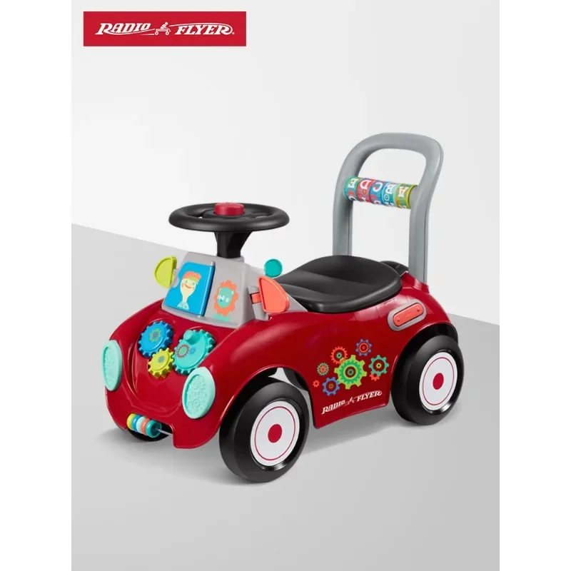 Radioflyer carrello scorrevole per neonati e bambini girello multifunzionale che impara a camminare Puzzle Toy