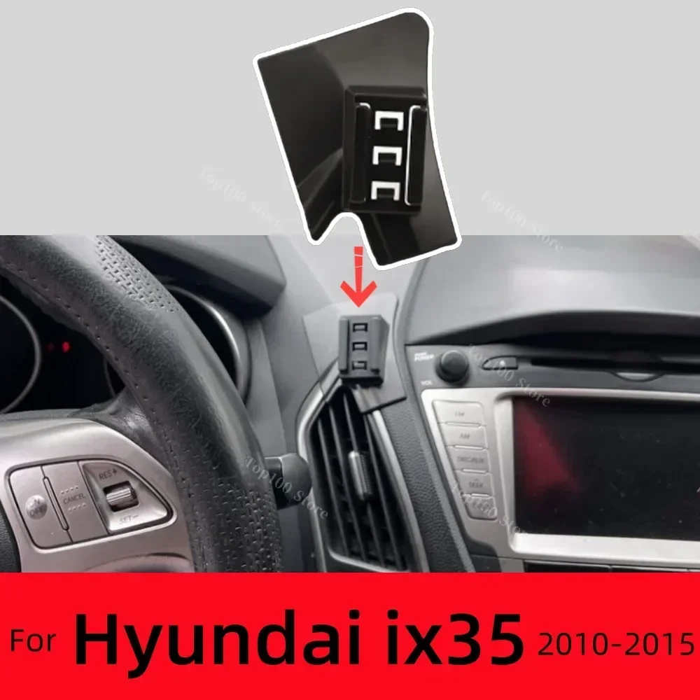 Für Hyundai IX35 2010-2015 2013, Autotelefonhalter, starke spezielle feste Halterung, kabelloses Laden, Autozubehör, rutschfest