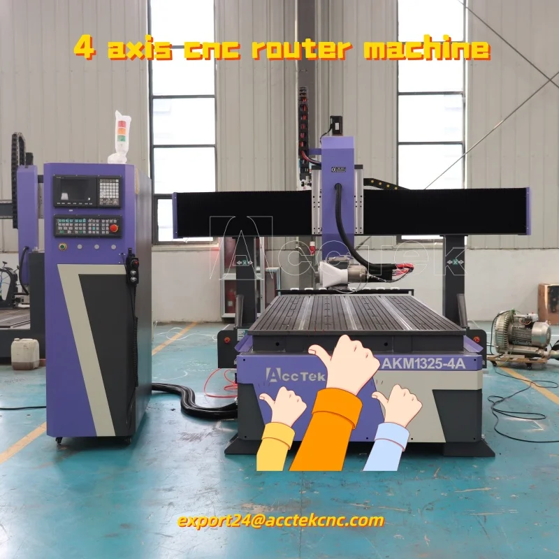 

Good Performance 4 Axis 1325 1300*2500mm 3d 4d Woodworking Cnc Router Engraving Carving Machine 4x8ft ATC Cnc Router