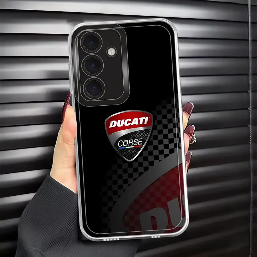Etui na telefon Samsung Galaxy A36 A13 A14 A15 A56 A73 A54 A34 A35 A55 A23 A25 A33 A26 A24 z motywem motocykli karbonowych DD-ucatiS, miękkie. — zdjęcie produktu 2