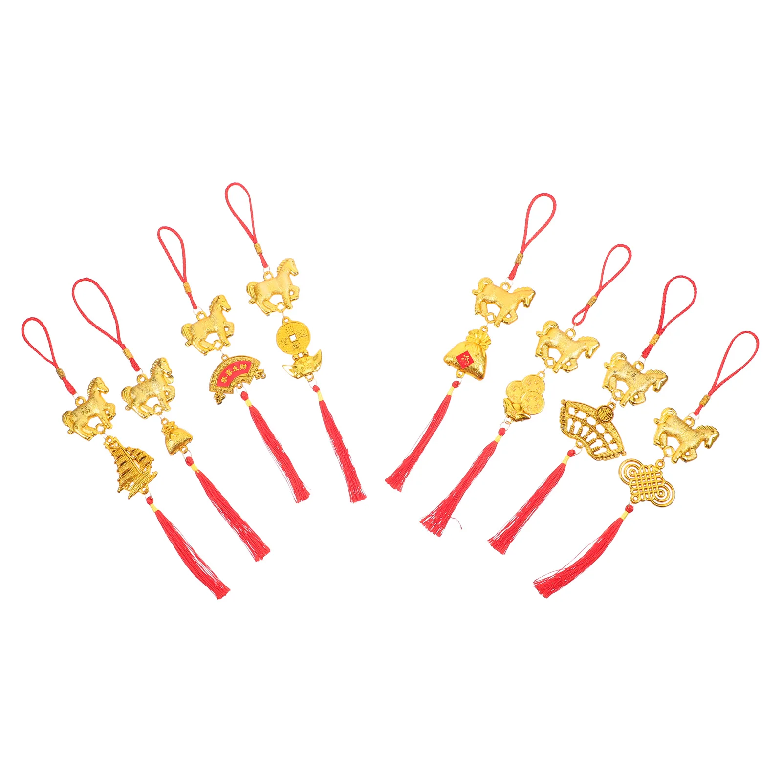 

8 Pcs Chinese New Year Decoration Pendant Party Decorations Ceiling Ornament Miniature
