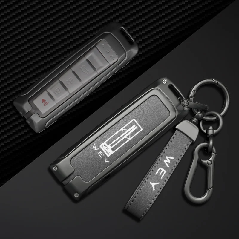 Fashion Zinc Alloy Car Key Case for Great Wall WEY Coffee 01 Coffee 02 VV5 VV6 2023 VV7 A1 A3 A4 A5 A7 A8 Auto Remote Key Fob