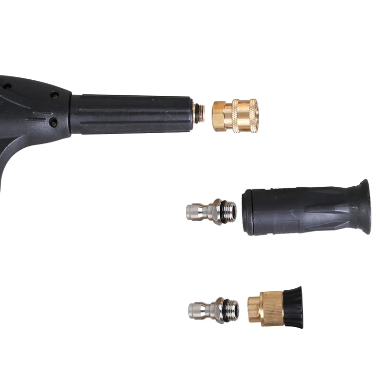 Conector de lanza de espuma para lavadora de coche, toma de conexión rápida de 1/4 pulgadas, conexión rápida con hembra M14 para pistola de agua de lavado a presión